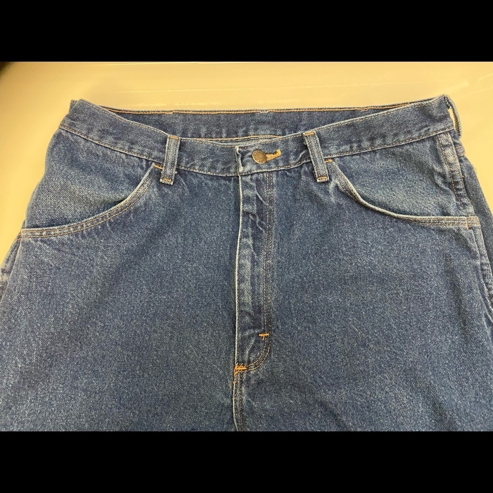 Rustler Blue Jeans 100% Cotton W 36 L 34 - Picture 3 of 8